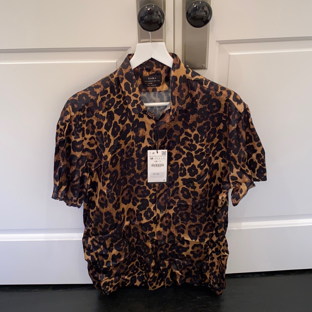 Zara Leopard Shirt